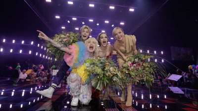 Bild på vinnarna i semifinalen i Melodifestivalen