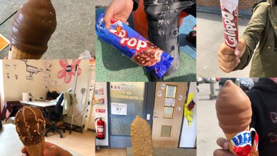 Bild med flera glassbilder