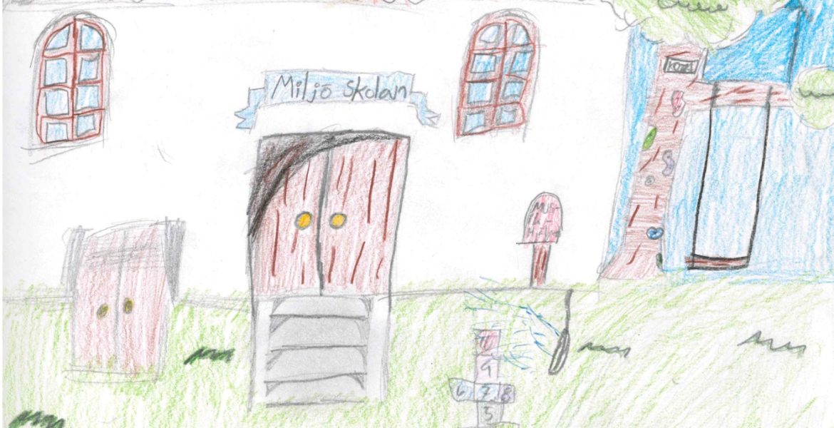 Teckning av Miljöskolan