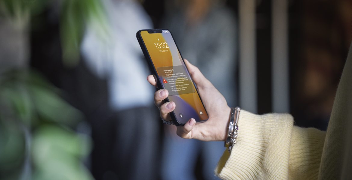 Nu kan mobilen tjuta när något farligt händer